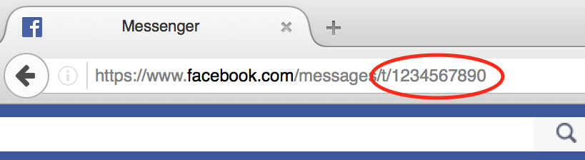 An image illustrating how to find the ID of a group
